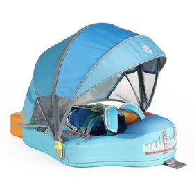 Resim Mambobaby Yüzme Simidi - Sunny Cali, Emniyetli, Gölgelikli ve Ayak Destekli 