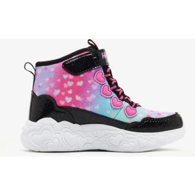 Resim Skechers Eternal Heart Lights Büyük Kız Çocuk Siyah Işıklı Bot 303262L Bkmt 