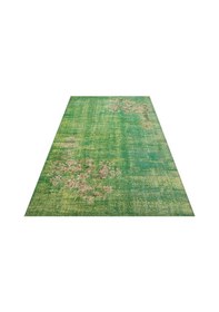 Resim Gerçek El Dokuma Eskitme Vintage Halı 150 X 245 Cm 9467 