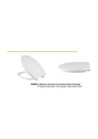 Resim Akdeniz Standart Termoplast Klozet Kapağı Beyaz 