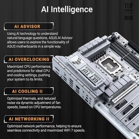 Resim Asus Tuf Gamıng Z890-PRO Wıfı Intel Z890 LGA1851 Ddr5 9066 Dp HDMI 2xusb4 4x M2 Usb3.2 Wifi 7 + Bt Aura Rgb 2.5gbit Lan Atx (Tuf Gamıng Z890-PRO Wıfı) Anakart 