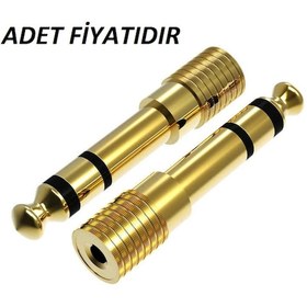 Resim Zirveelektronik 3.5 Mm - 6.3 Mm Aux Stereo Çevirici Dişi Erkek Jak Çevirici Jak D 