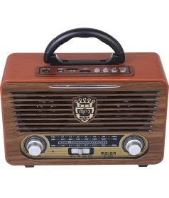 Resim Meier M115 Dvs Usb Sd Bluetooth Nostaljik Radyo 