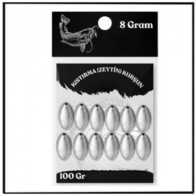 Resim Uyguna-yakala 8 Gram - 100 Gr Paket Kıstırma Zeytin Kurşun - Olta Kurşunu -sun.153 