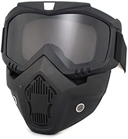 Resim Baceyong Motosiklet gözlüğü, motokros motosiklet gözlüğü, çıkarılabilir gözlük, UV koruması, kayak, bisiklet, jet kaskı, maske 