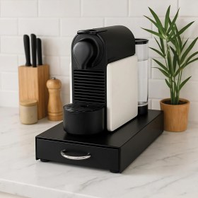 Resim Decorelax Çekmeceli Siyah 5 Bölmeli Kapsül Kahve Standı 