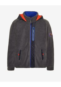Resim Skechers M Outdoor Fleece Full Zip Sherpa Erkek Gri Mont S242039-035 Gri 