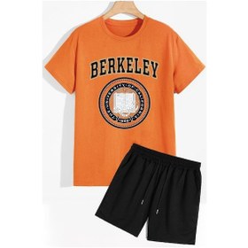 Resim Berkeley Şort T-shirt Eşofman Takımı Turuncu 