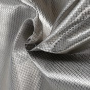Resim EMF Kalkan Faraday Kumaşı, RFID Engelleme, Anti-Radyasyon Nikel Bakır Polyester Blend, Ön Kesimli Çizgili Desen, DIY Sinyal İzolasyon Malzemesi, El Yıkama, 100.08x109.98 cm Ön Kesim - Polyester %90, Sentez %10 