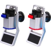 Resim Su Soğutucu Musluk Değiştirme, Kırmızı ve Mavi Uyar Sıcak Soğuk Su Musluğu Değiştirme Plastik Su Soğutucu Musluğu 2 Pcs (Yurt Dışından) 