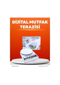 Resim Pratik Ve Şık Tasarımıyla Dijital Mutfak Tartısı Açık Gri 