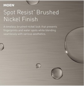 Resim Moen Idora Spot Dirençli Fırçalanmış Nikel İki Saplı Centerset Ba Diğer 
