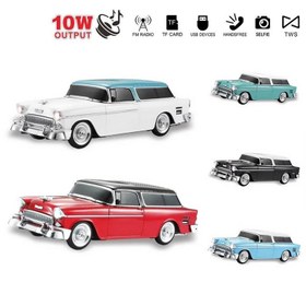 Resim TekizTeknoloji WS-1955 Ledli Araba Usb-Tf-Fm Radyo Bluetooth Hoparlör Siyah 