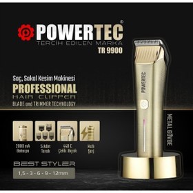 Resim Powertec Tr-9900 Saç Sakal Kesim Makinası 