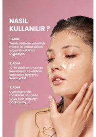 Resim Soyulabilir Kolajen Jel Yüz Maskesi - Cam Cilt Etkili Collagen Night Wrapping Mask 50ml 