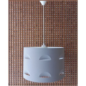 Resim Teknotrust Motifli Gri Kumaş Kaplama 2.li Set Yatak Odası Genç ve Çocuk Odası Avize ve Abajur Seti 