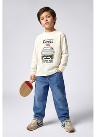 Resim Dmb Boys & Girls Erkek Çocuk Baggy Kalıp Denip Kot Pantolon İndigo 4-9 Yaş -2722 Mavi 