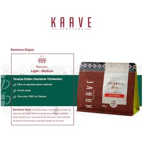 Resim Kaave Roastery Colombıa Peaks Çekirdek Kahve 250 G 