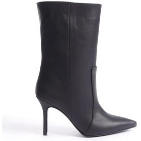 Resim Mubiano Hakiki Deri Collection Kadın Sivri Burun Topuklu Bot Siyah - Mcalm23154 - S Siyah 