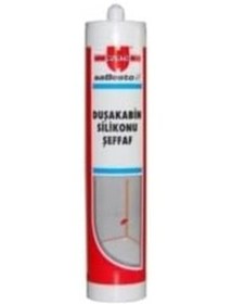 Resim Silikon Beyaz Duşakabin Açık Gri 