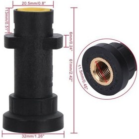 Resim Karcher Uyumlu K Serisi İçin Basınçlı Yıkama Adaptörü Konnektörü Bayonet 1/4 Bsp Köpürtücü 