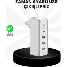 Resim Akıllı Zaman Ayarlı Şarj Cihazı Güvenli ve Enerji Tasarruflu 