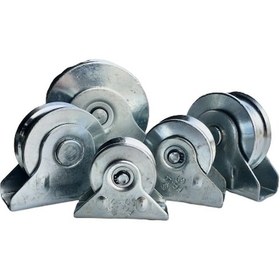 Resim 50 Mm Rayli Kapi Makarasi Demir Kapi Ray Makarasi Kepli Makara 