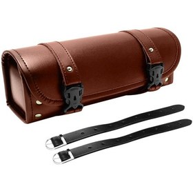 Resim Singree Motorsiklet Alet Çantası Pu Deri Ayarlanabilir Kayış Honda Kawasaki Suzuki Yamaha Yedek Kahverengi Kahverengi 