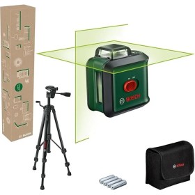 Resim Home & Garden Universallevel 360 Set Çapraz Çizgi Lazeri (24M Çalışma ALANI,360° Yatay Çizgi ile Hizalama, +- 0,4 mm Hassasiyet, 4 Sn. Nivelman Süresi, 4 x Aa Pil, Tt 150 Tripod, Koruma Çantası) 