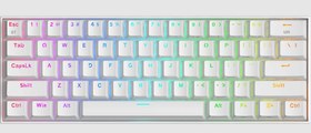 Resim REDRAGON K530W-RGB-PRO RGB BROWN SWITCH KABLOSUZ MEKANİK Q GAMİNG KLAVYE BEYAZ 