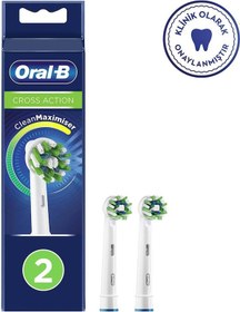 Resim Oral-B Cross Action Clean&Maximiser Şarjlı Diş Fırçası Yedek Başlığı 2'li 