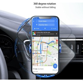 Resim Sones Araba Hava Çıkışı İndüksiyon Yerçekimi Telefonu Kablosuz Şarj Tutucu Gümüş 