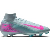 Resim Nike Zoom Superfly 10 Elite Fg Çoraplı Erkek Profesyonel Krampon Yeşil Pembe 