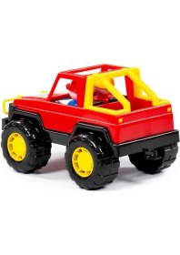 Resim Polesie Oyuncak Safari Jeep 36643, Çocuklar Için Figürlü Oyuncak Jeep 