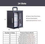 Resim Sınıf Birlikleri ve Hastaneler için Taşınabilir Çelik Cep Telefonu Soyunma Kutusu Duvar/Zemine Monte Kolu 9 "13" 17" 21" Güvenli Depolama Çözümü (24 Yuva) 