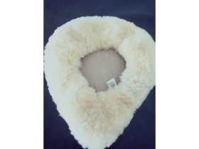Resim %100 Koyun Postu Bisiklet Motor Sele Kılıfı Ortopedik Koltuk Kılıfı 28X25 cm 