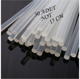 Resim Nerox 30 Adet Sıcak Ince Mum Silikon 7 mm Boy 15 cm 