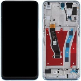 Resim Huawei P Smart Pro Uyumlu Lcd Ekran Dokunmatik Full Çıtalı Mavi 