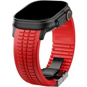 Resim Oldfriend İos Watch Uyumlu Ultra 2/1 10 9 8 7 6 5 4 Se İçin Spor Erkek Lüks Yumuşak Kayış Bilezik 