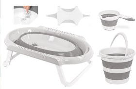 Resim TommyBaby Katlanır Küvet Seti 4 lü Set Banyo Seti 