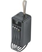 Resim Torima TRM-1080 80000 mAh Ledli 4 Çıkışlı Taşınabilir Hızlı Şarj Dijital Göstergeli Powerbank Siyah 