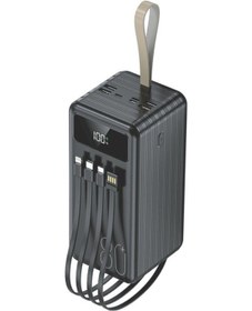 Resim Torima TRM-1080 80000 mAh Ledli 4 Çıkışlı Taşınabilir Hızlı Şarj Dijital Göstergeli Powerbank Siyah 