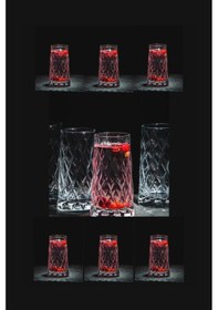 Resim Paşabahçe leafy su bardak - su meşrubat bardağı 8 li 420855 