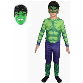 Resim Zyzqstore Maskeli Hulk Çocuk Kostümü 2 Maskeli 473050637 Kırmızı Çok Renkli 