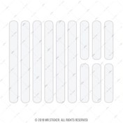 Resim Bcy6 Reflektif Beyaz Serit Seti 12 Parca 