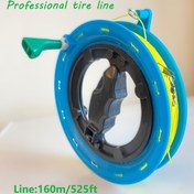 Resim 160 metre/525 fit Telli Çark, Uçurtma Telli Çark, Profesyonel Lastik Hattı 
