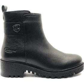 Resim Venüs Kadın Hakiki Deri Waterproof Fermuarlı Bot 1950839K - Siyah - 36 