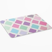 Resim PASTEL TABLO Renkli Kareler Kare Baskılı Mouse Pad-1674 