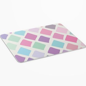 Resim PASTEL TABLO Renkli Kareler Kare Baskılı Mouse Pad-1674 