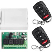 Resim Sanning DC12V 24V 4ch Uzaktan Kumanda Anahtarı 433M Alma Kontrolü Dört Yönlü Röle Modülü (Yurt Dışından) 